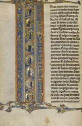 Initiale I - Scènes de la Création du Monde et de la Crucifixion